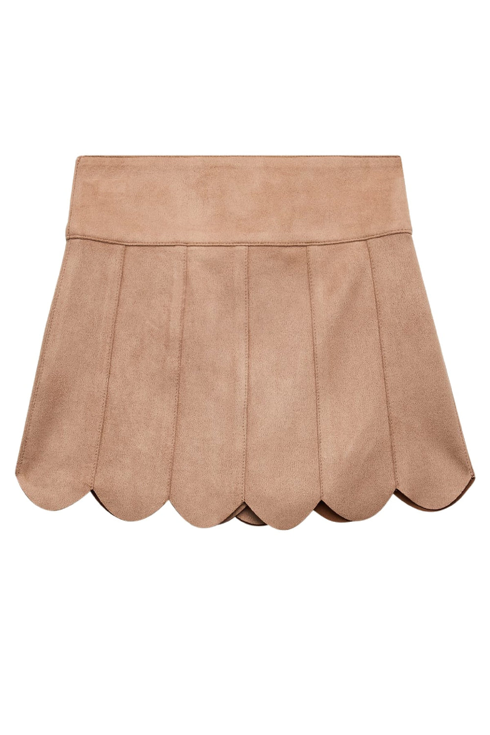 KatieJ Latte Autumn Suede Skirt