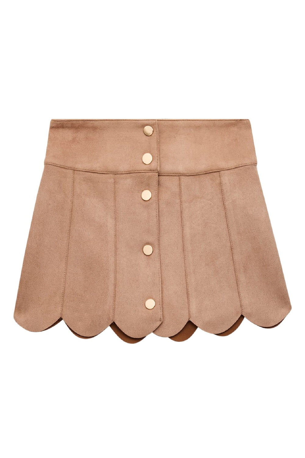 KatieJ Latte Autumn Suede Skirt
