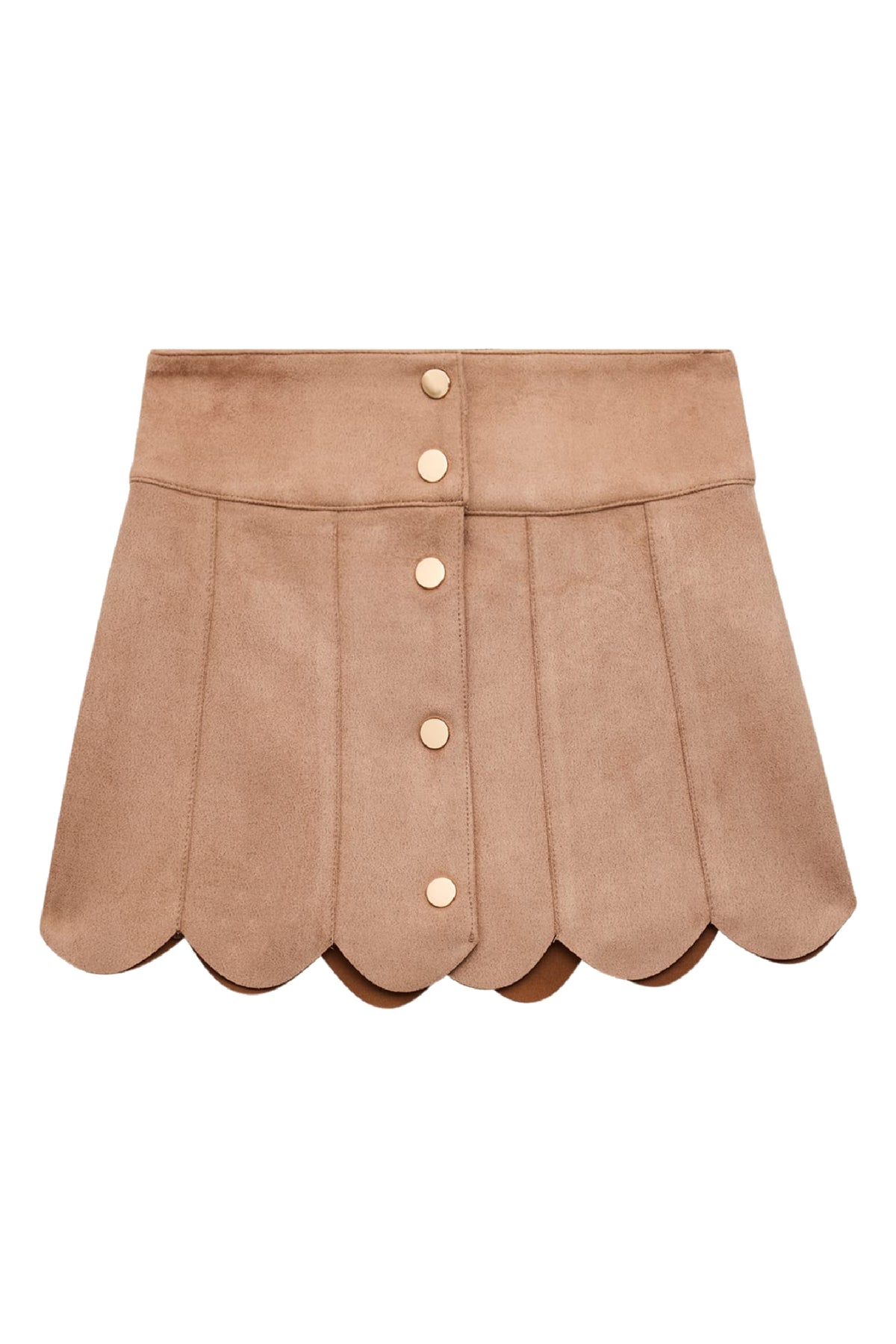 KatieJ Latte Autumn Suede Skirt