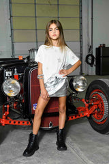 KatieJ Jasper Skirt, Metallic Silver