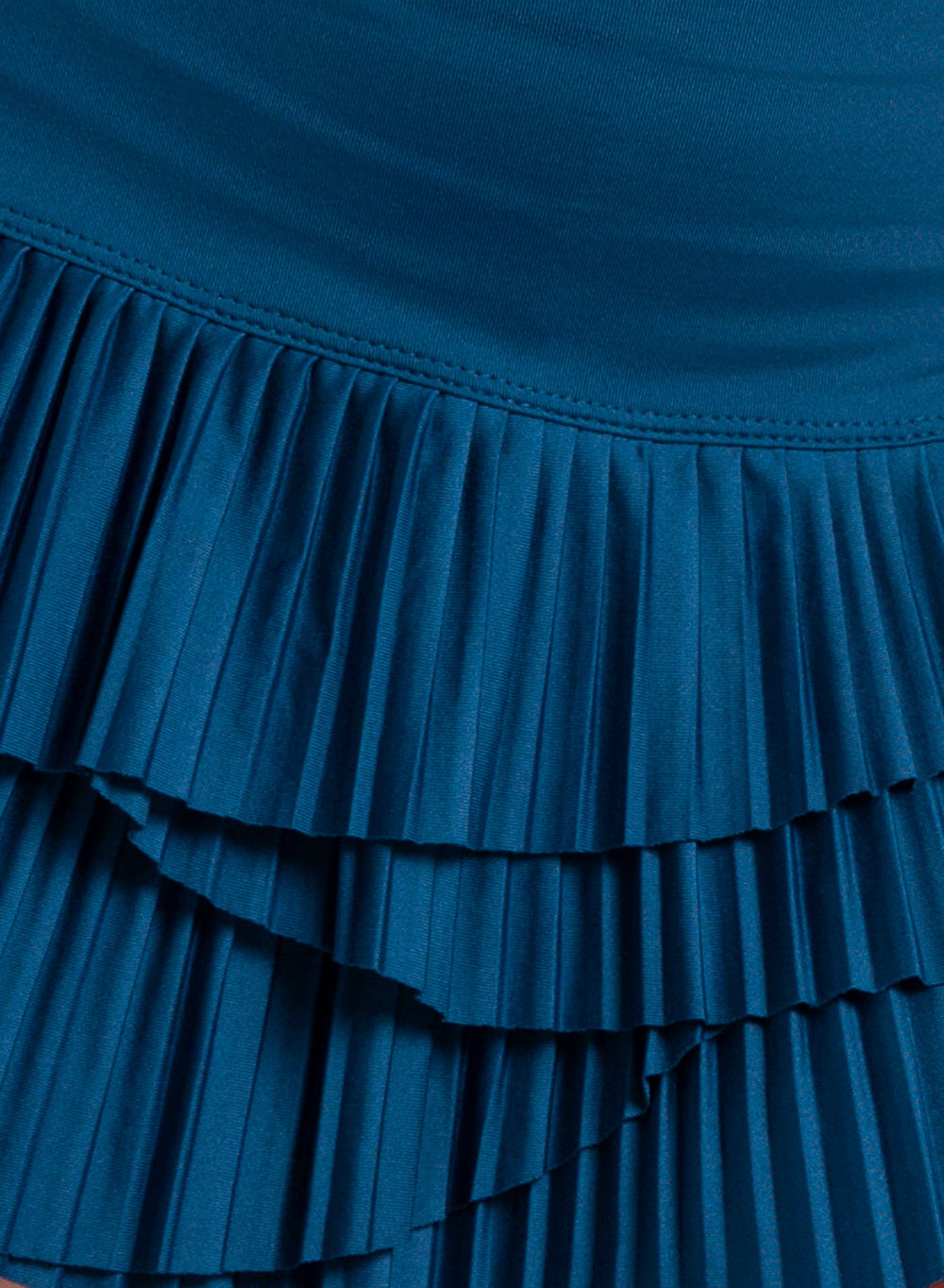 Lucky in Love Ripple Pleated Skirt, Navy