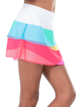 Lucky in Love Mesh Scallop Skirt, Rainbow