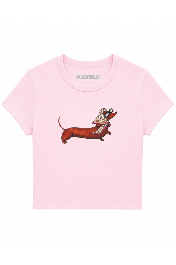 KatieJ Graphic Fancy Dog Tee