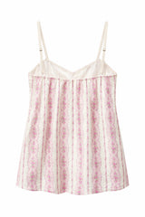 KatieJ Bloom Dress, Baby Pink Cottage Stripe