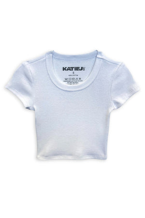 KatieJ Baby Tee, White