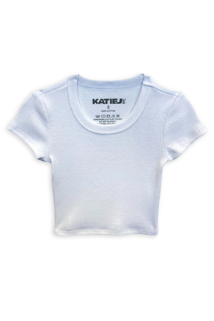 KatieJ Baby Tee, White