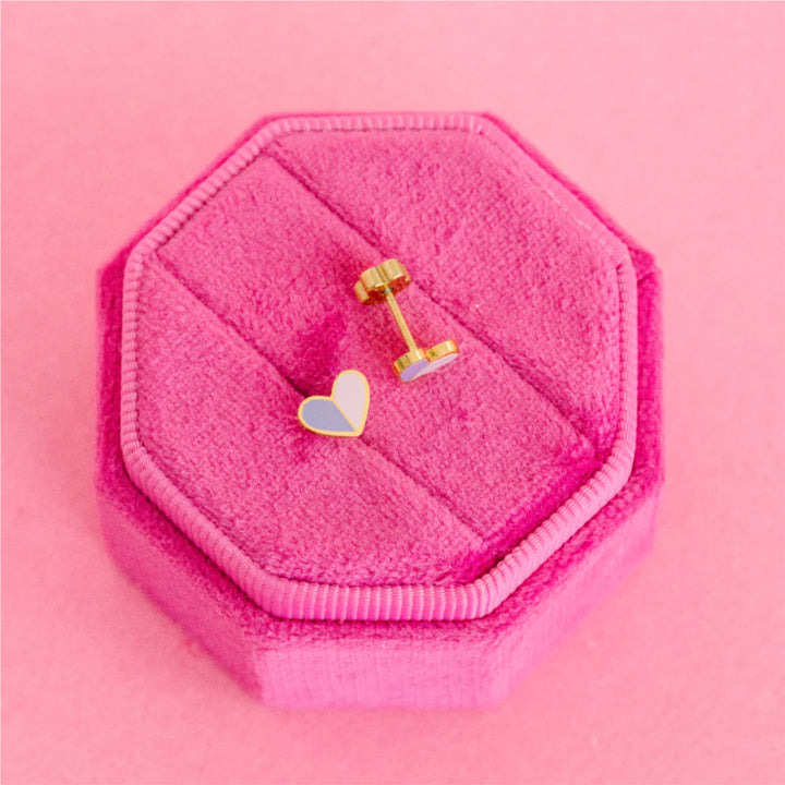 pierced Heart Duo Stud Earings