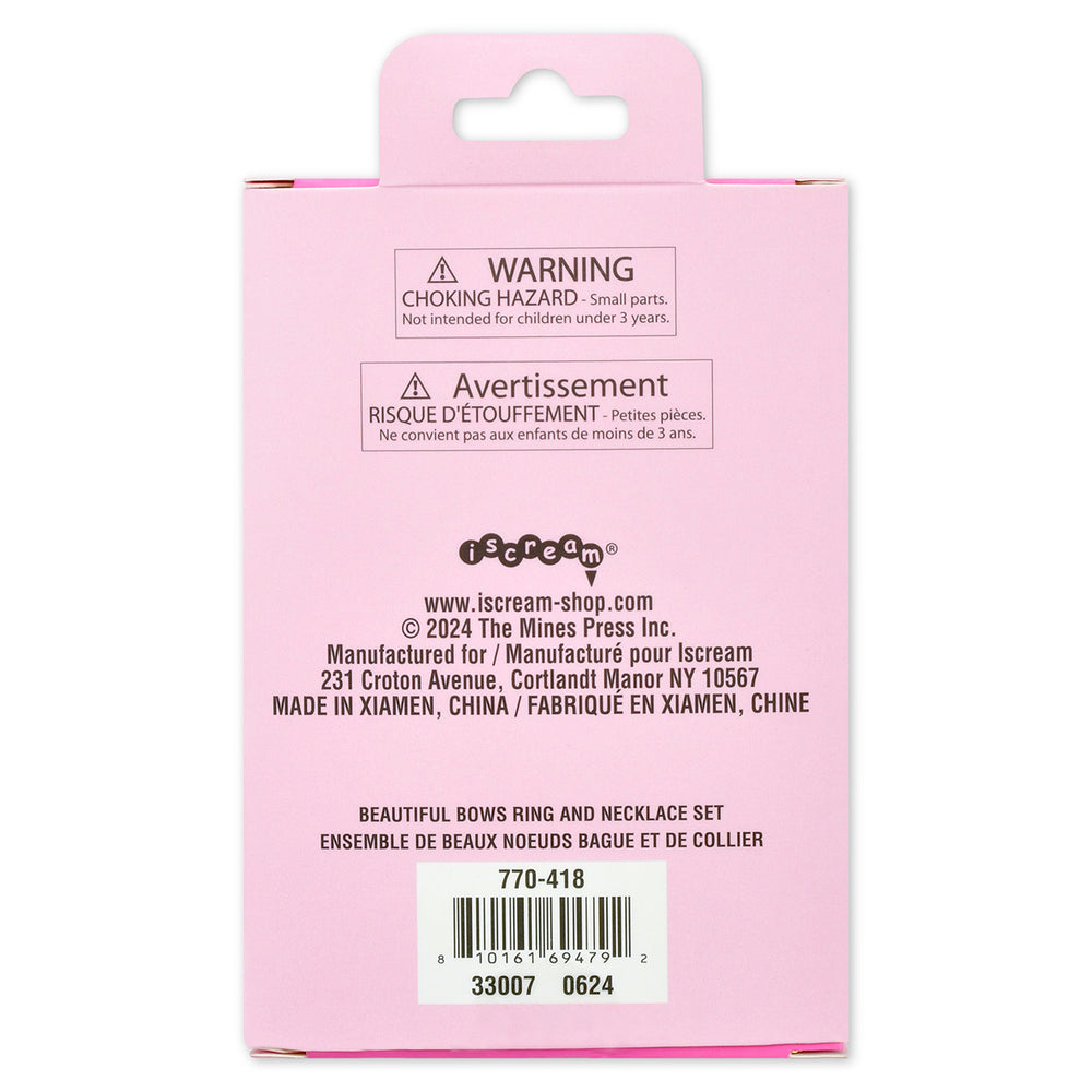 Iscream Beautiful Bows Ring & Necklace Set