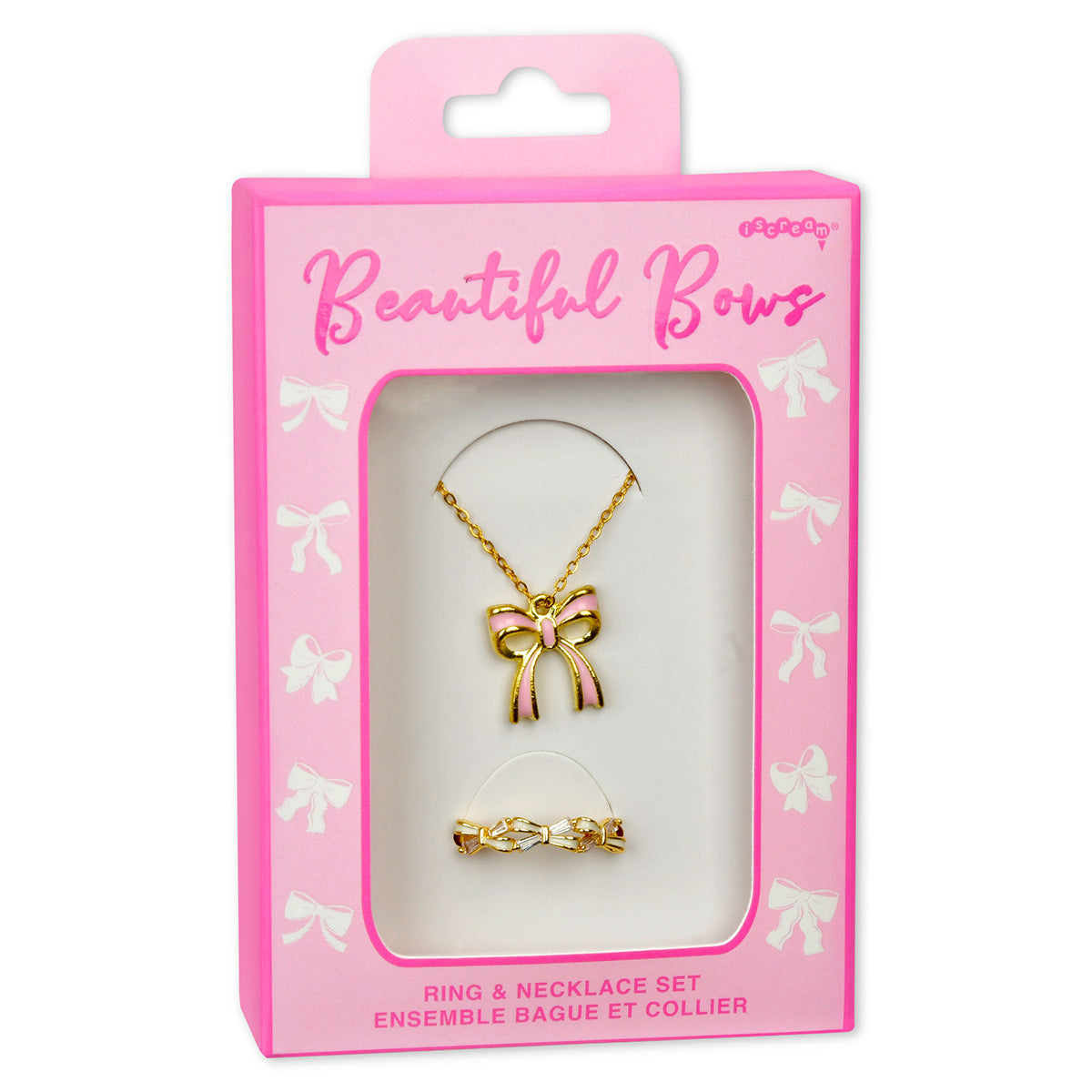 Iscream Beautiful Bows Ring & Necklace Set