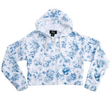 fbz Blue Toile Zip Up Jacket