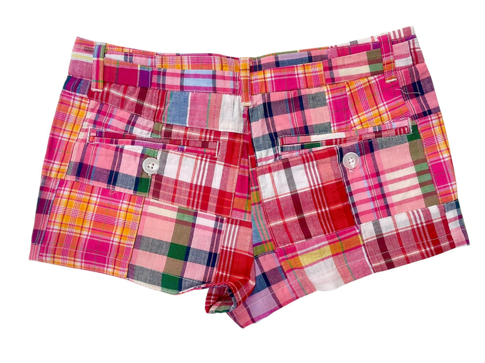 KatieJ NYC Tween Plaid Patch Stanford Short