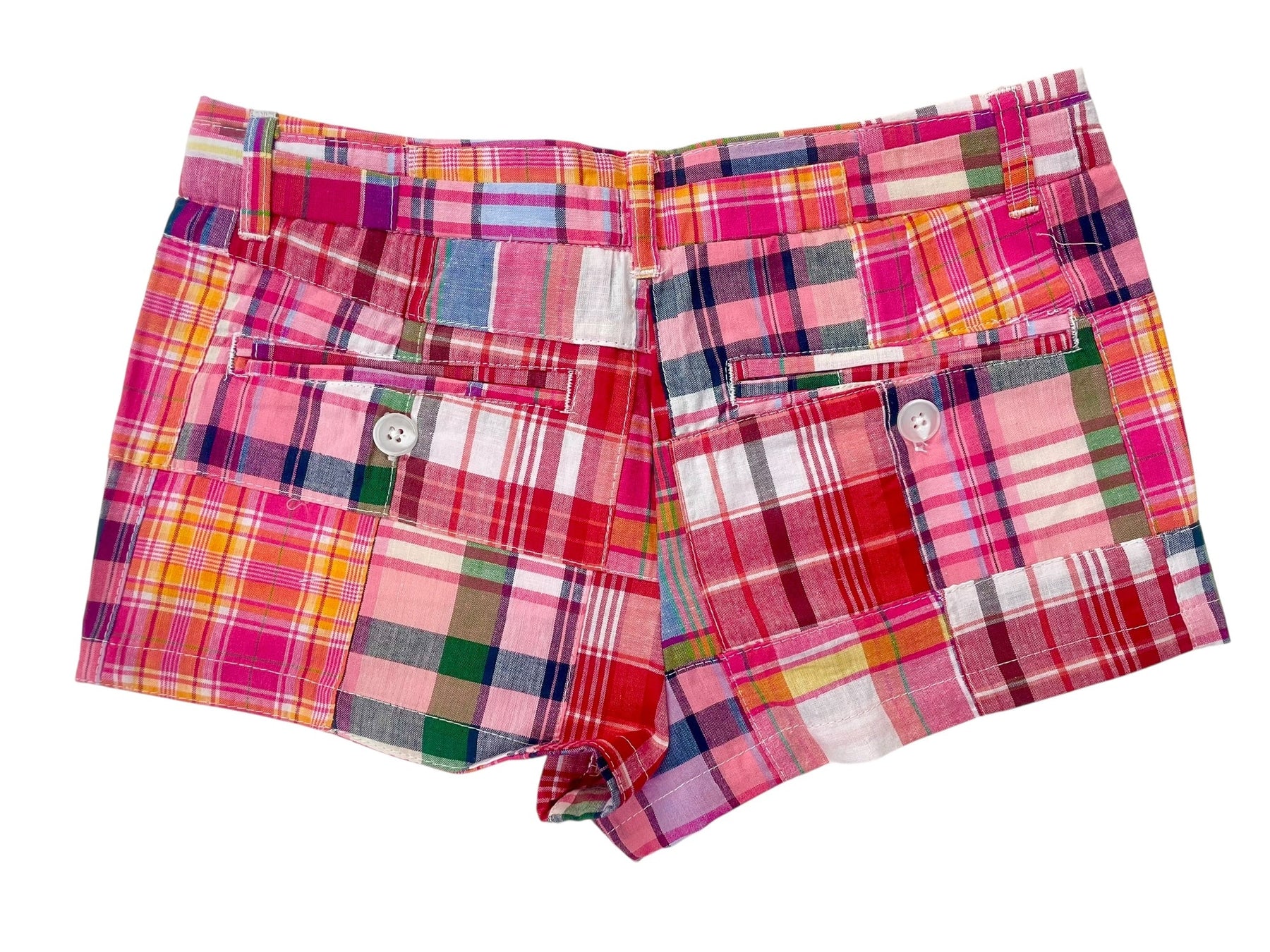 KatieJ NYC Tween Plaid Patch Stanford Short