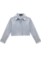 KatieJ Capri Striped Buttondown Top