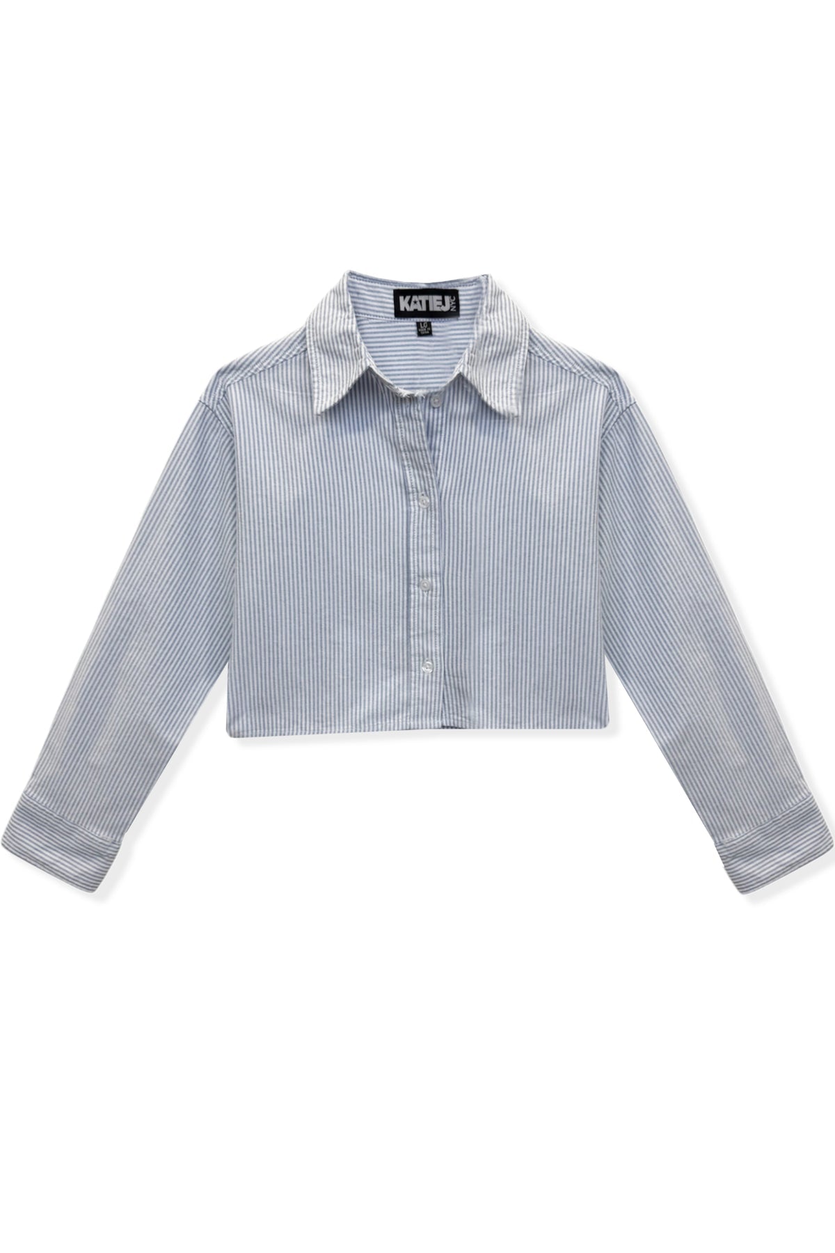 KatieJ Capri Striped Buttondown Top