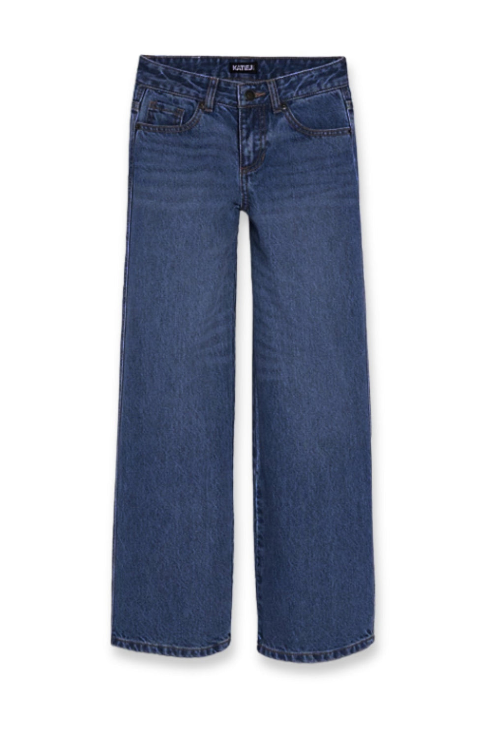 KatieJ Tween Chicago Low Rise Straight Jeans, Medium Wash