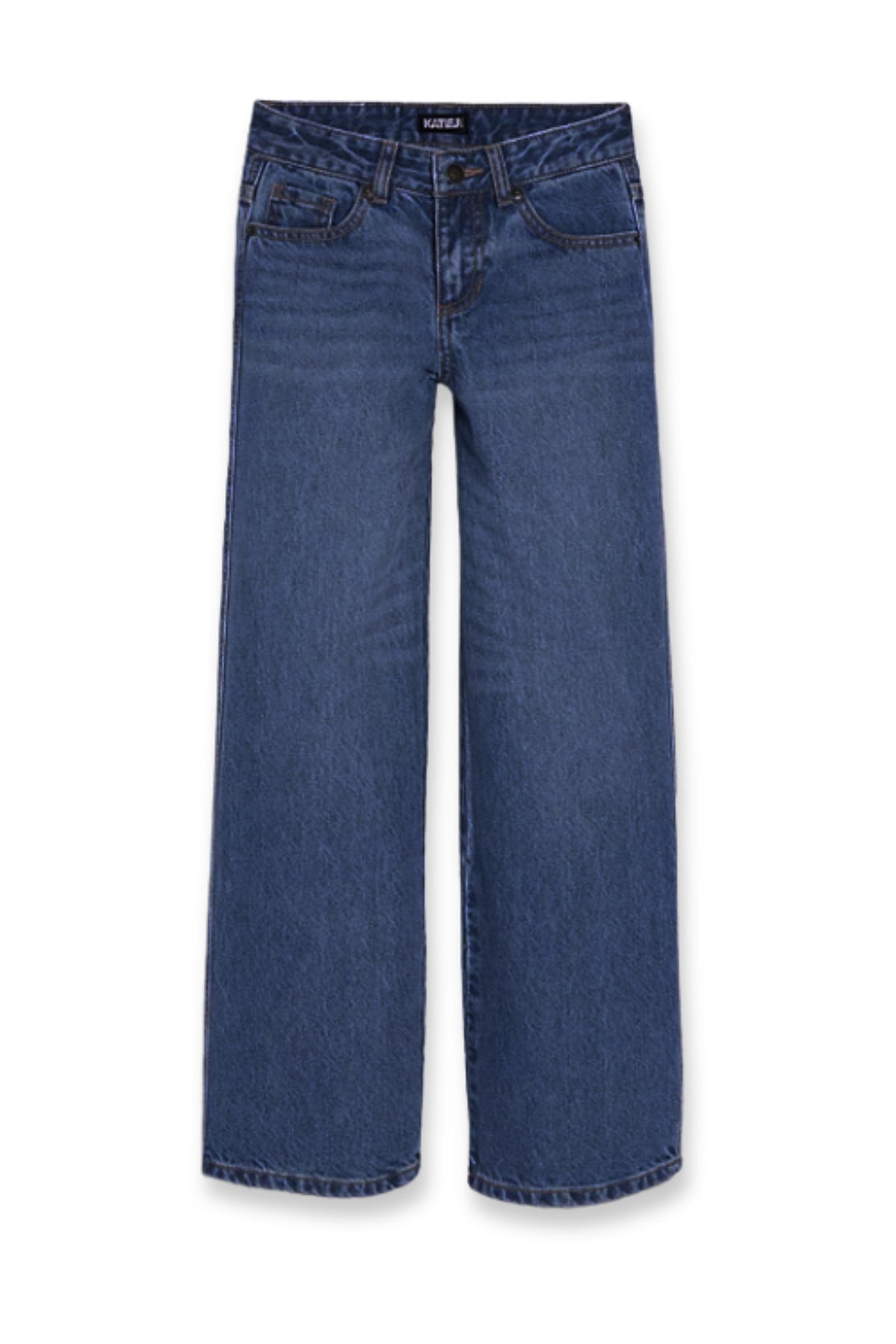KatieJ Tween Chicago Low Rise Straight Jeans, Medium Wash