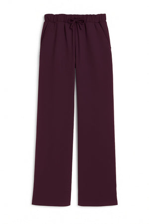 KatieJ Cody Wide Leg Lounge Pants, Eggplant