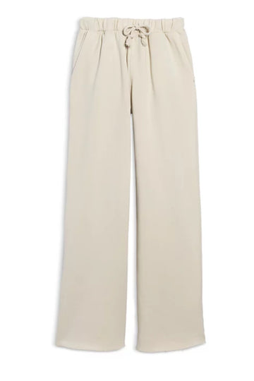 KatieJ Cody Wide Leg Lounge Pants, Ecru