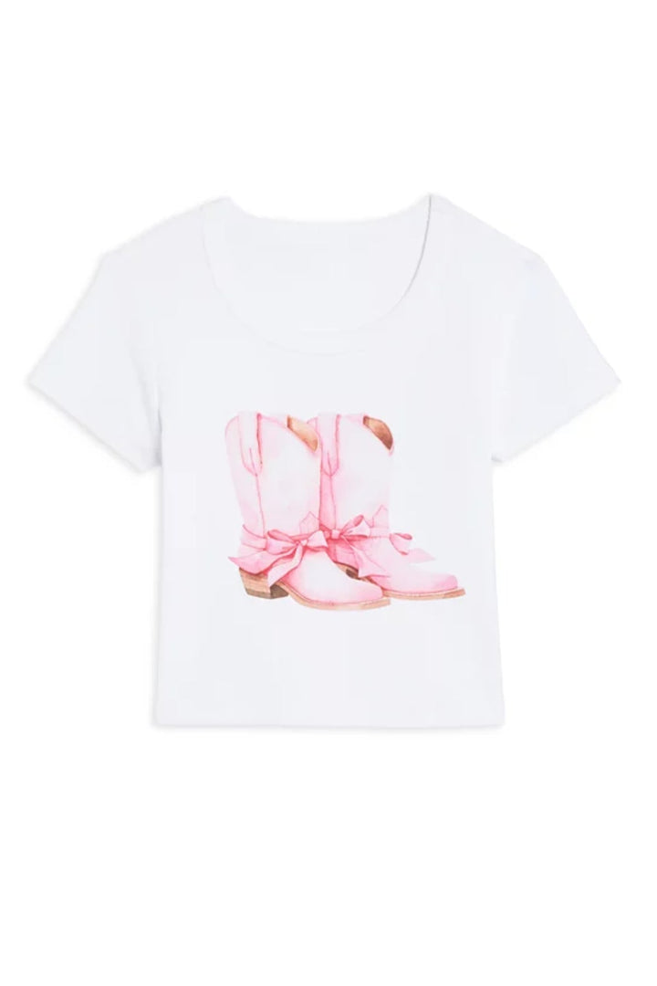 KatieJ Cowgirl Boots Graphic Tee