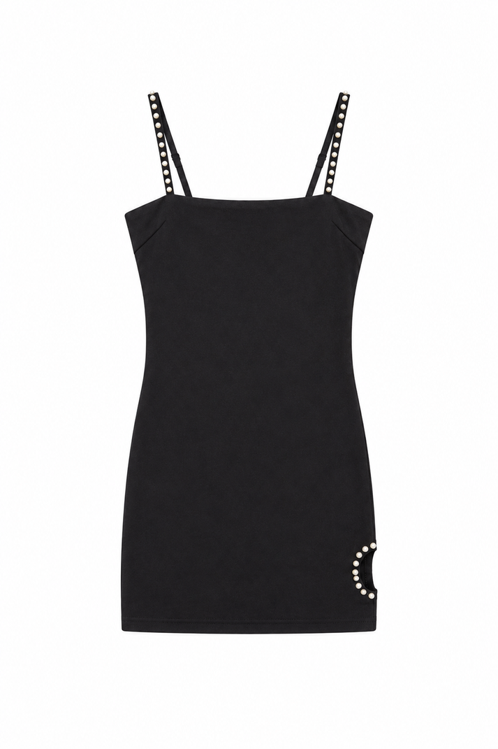 Theme Riley Black Heart Cut Out Dress