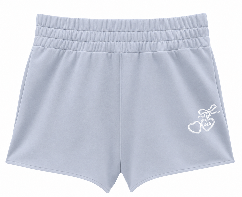 KatieJ Tristan Short, Baby Blue/Floral Boquet