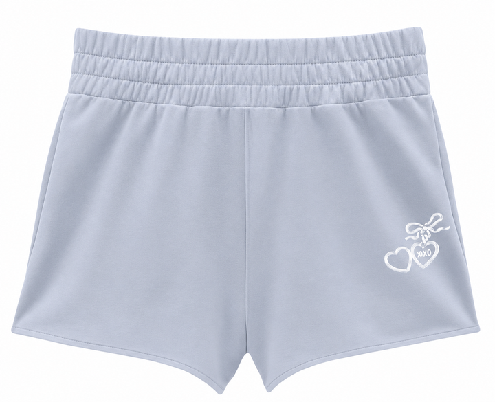 KatieJ Tristan Short, Baby Blue/Floral Boquet