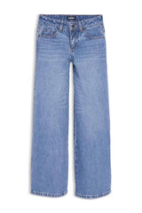 KatieJ Tween Chicago Low Rise Straight Jeans, Light Wash
