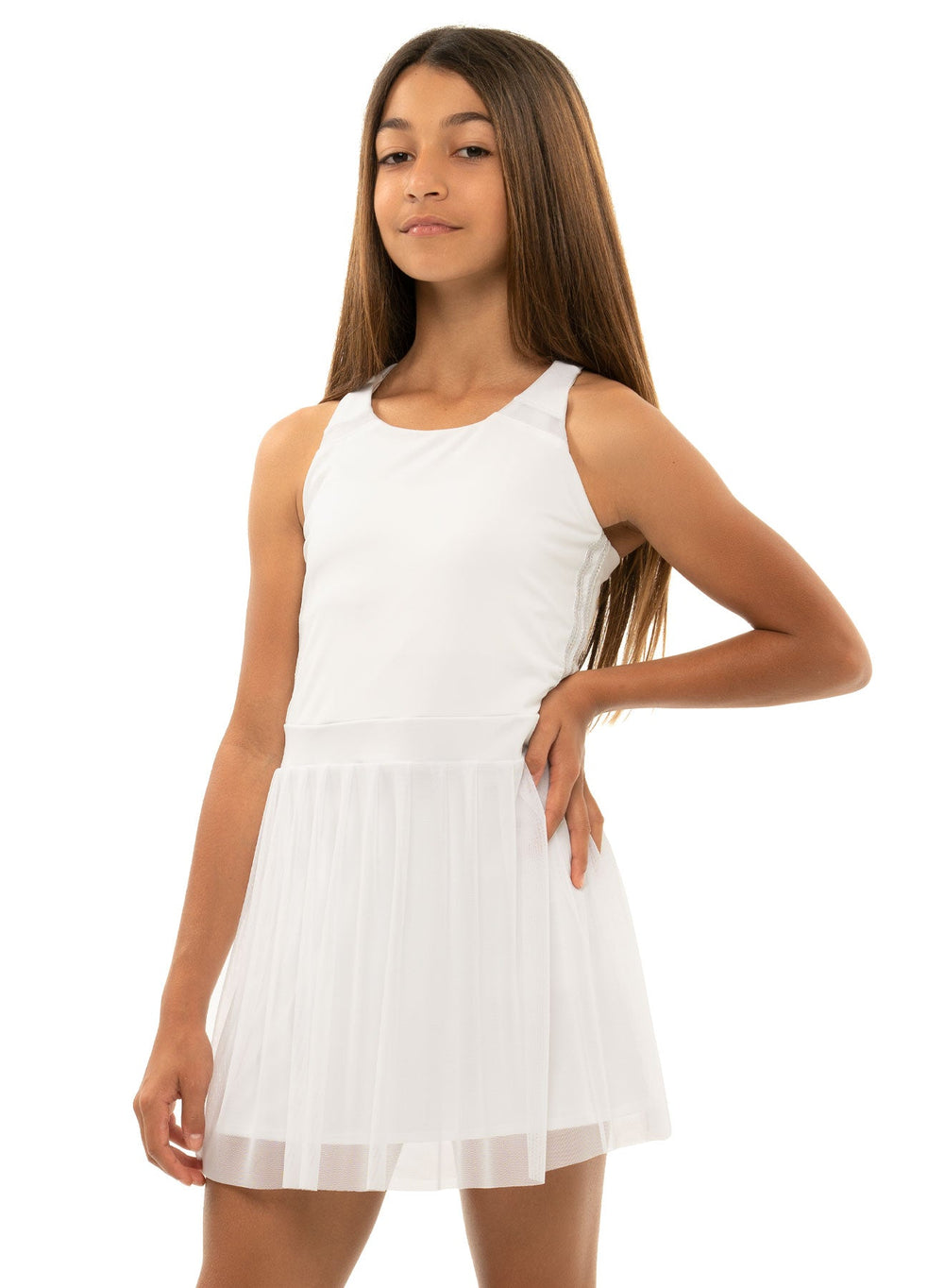 Lucky in Love Game Time Dress, White