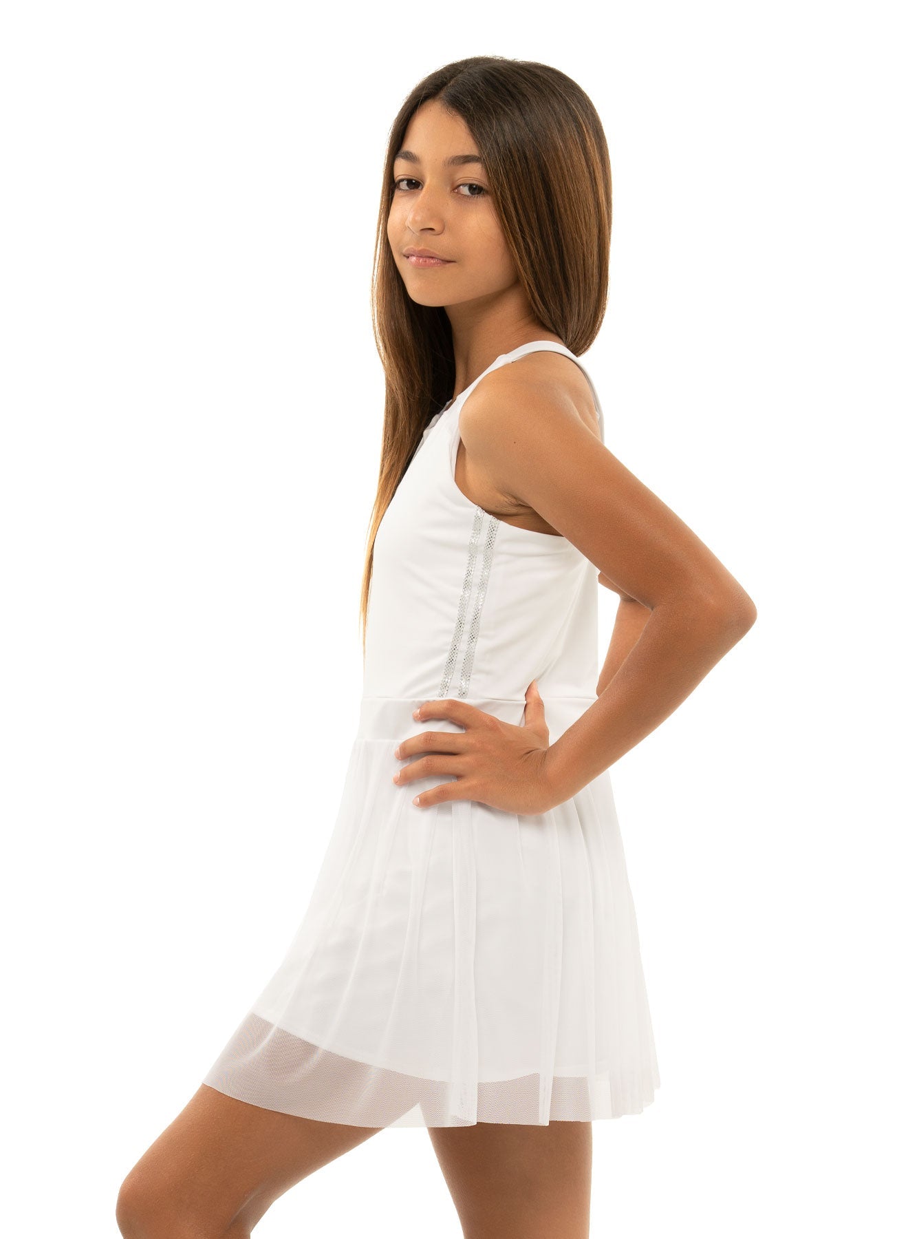 Lucky in Love Game Time Dress, White