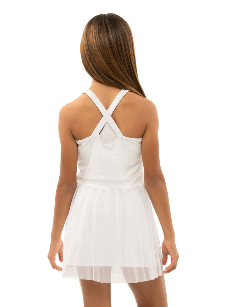 Lucky in Love Game Time Dress, White
