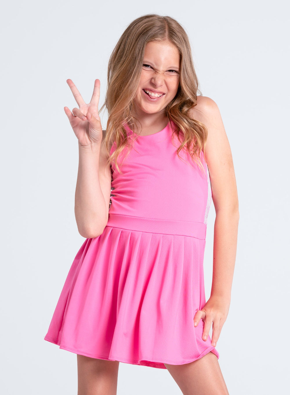 Lucky in Love Mini Serve Dress, Taffy