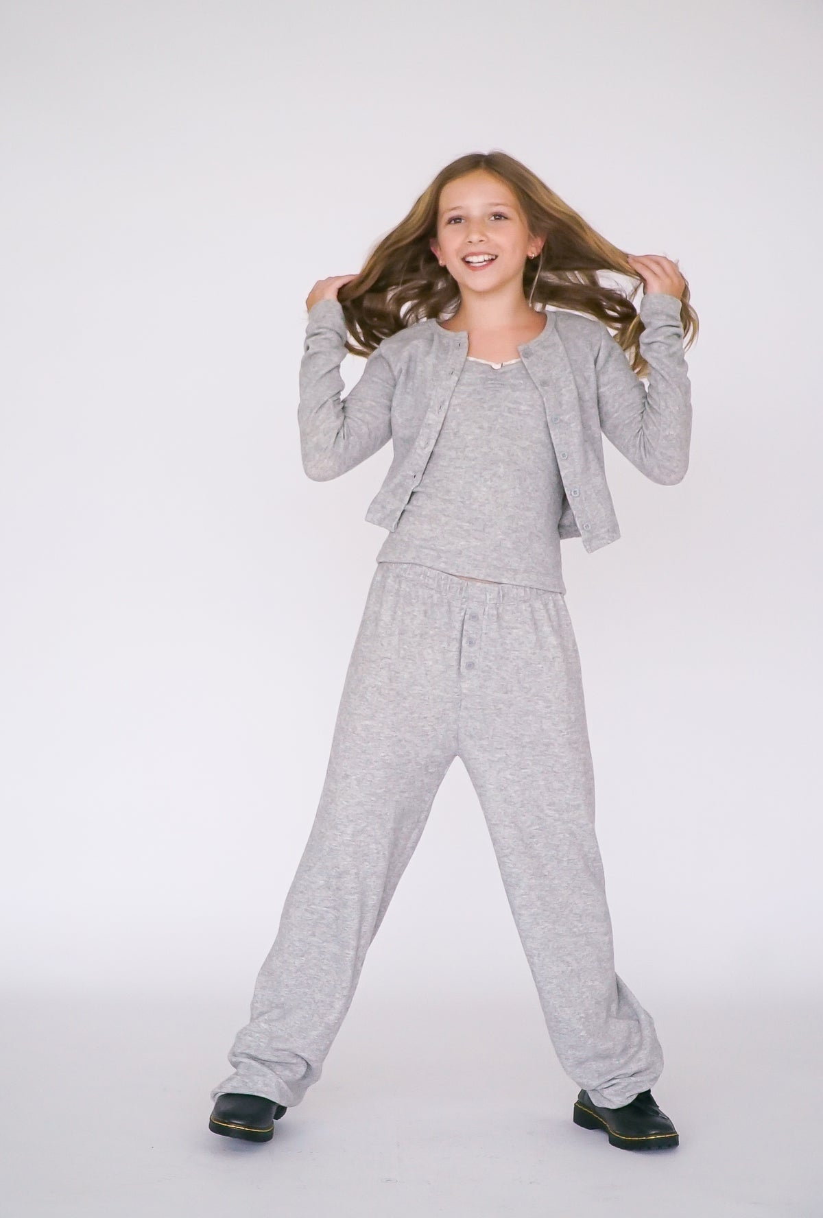 fbz Hachi Trim Lace Cami Top, Grey