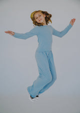 fbz Misty Light Blue Hacci Pant