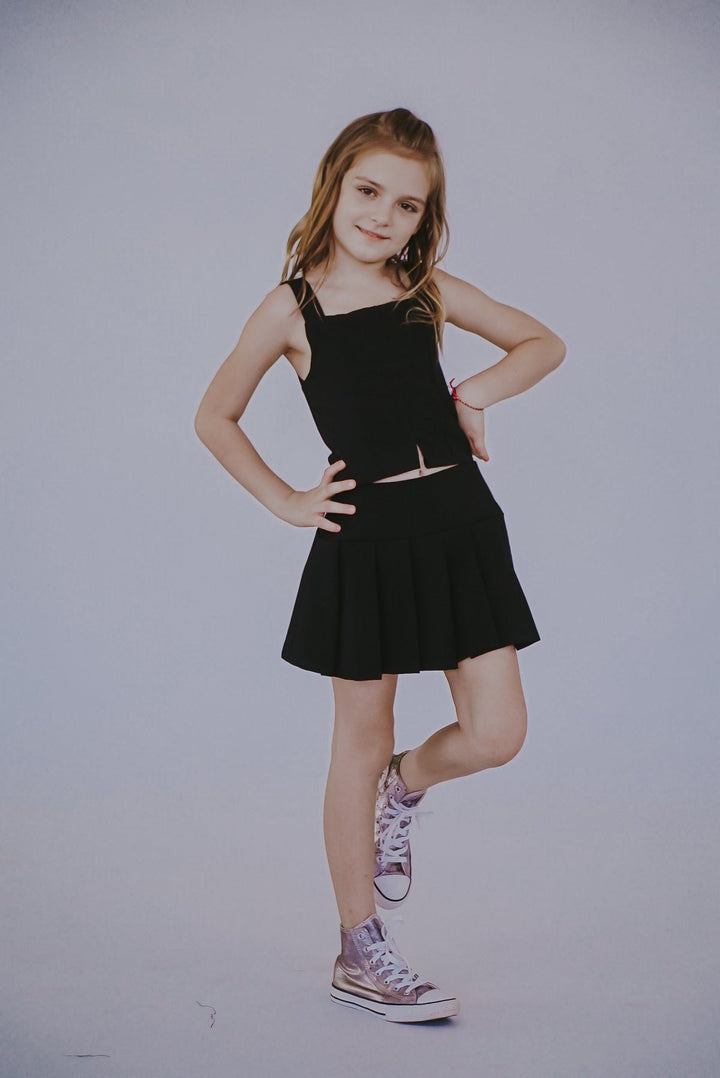 fbz Black Bow Tie Top