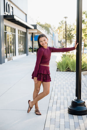 fbz Burgundy Modal Top