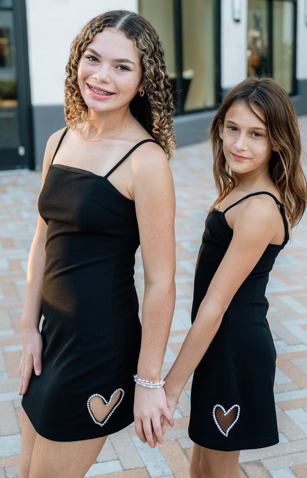 Theme Riley Black Heart Cut Out Dress
