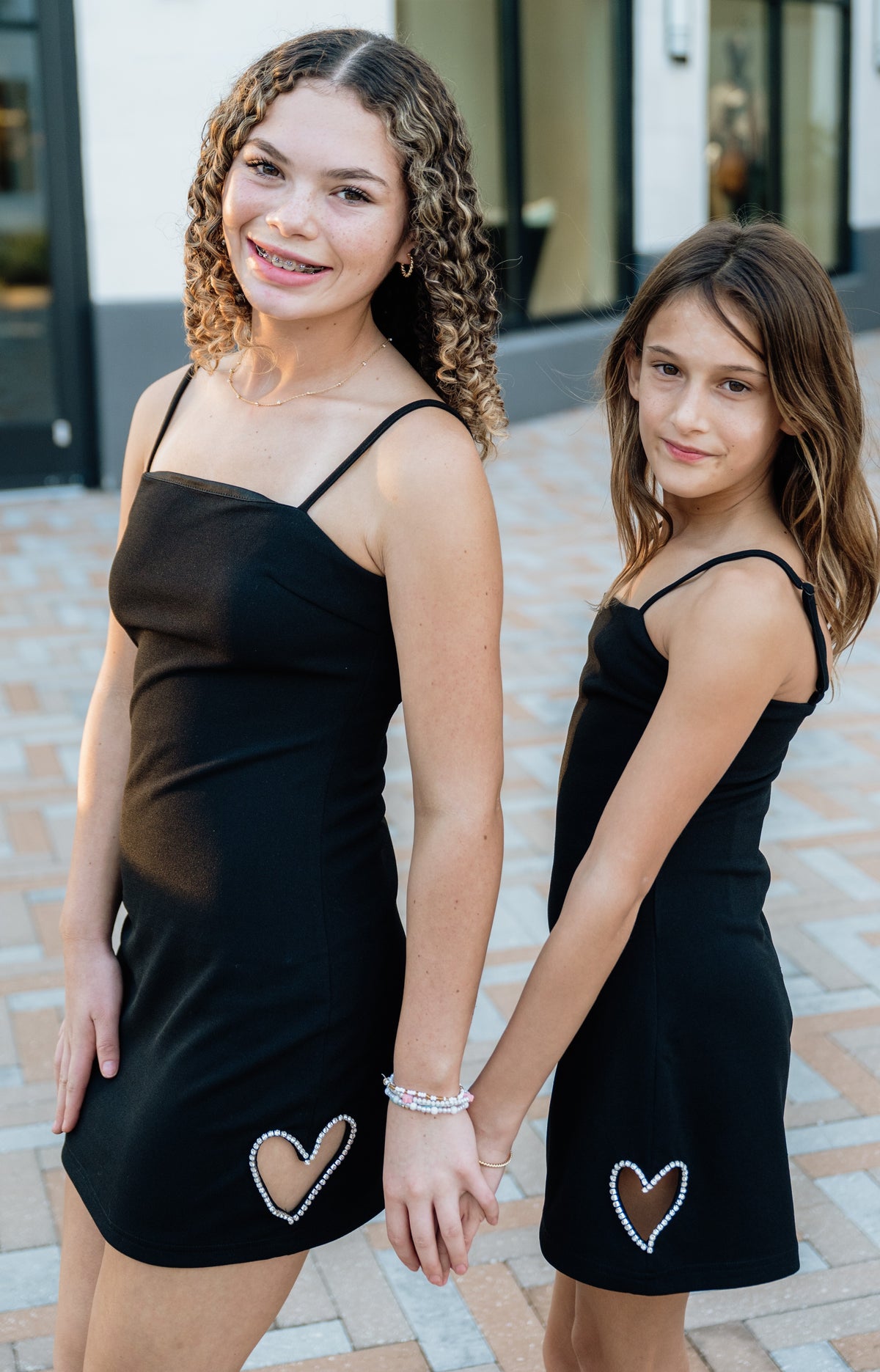 Theme Riley Black Heart Cut Out Dress