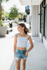KatieJ Malibu Short with Toile Printed Pocket