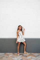 KatieJ Tippy Gathered Bubble Dress, Polka Dot