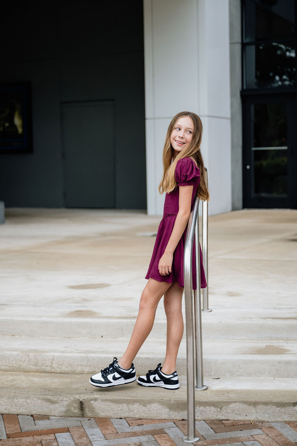 KatieJ Georgie Dress, Eggplant