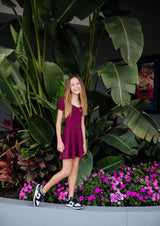 KatieJ Georgie Dress, Eggplant