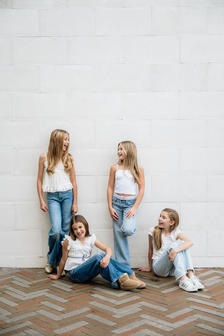 KatieJ Grae Top, Natural/White