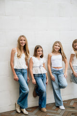 KatieJ Grae Top, Natural/White