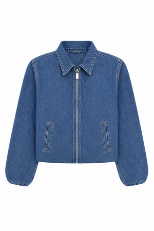 KatieJ Dumbo Bomber Jean Jacket
