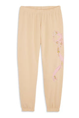KatieJ Dylan Bow Sweat Pant, Taupe Shabby Floral