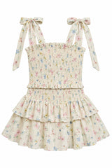 KatieJ Emerson Dress, Cream Tossed Floral