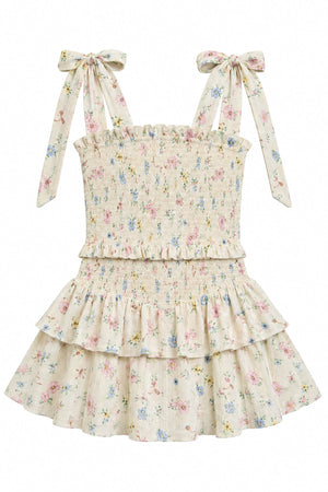 KatieJ Emerson Dress, Cream Tossed Floral