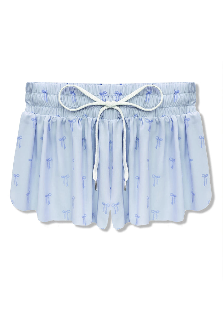 KatieJ Farrah Butterfly Short, Blue Bows