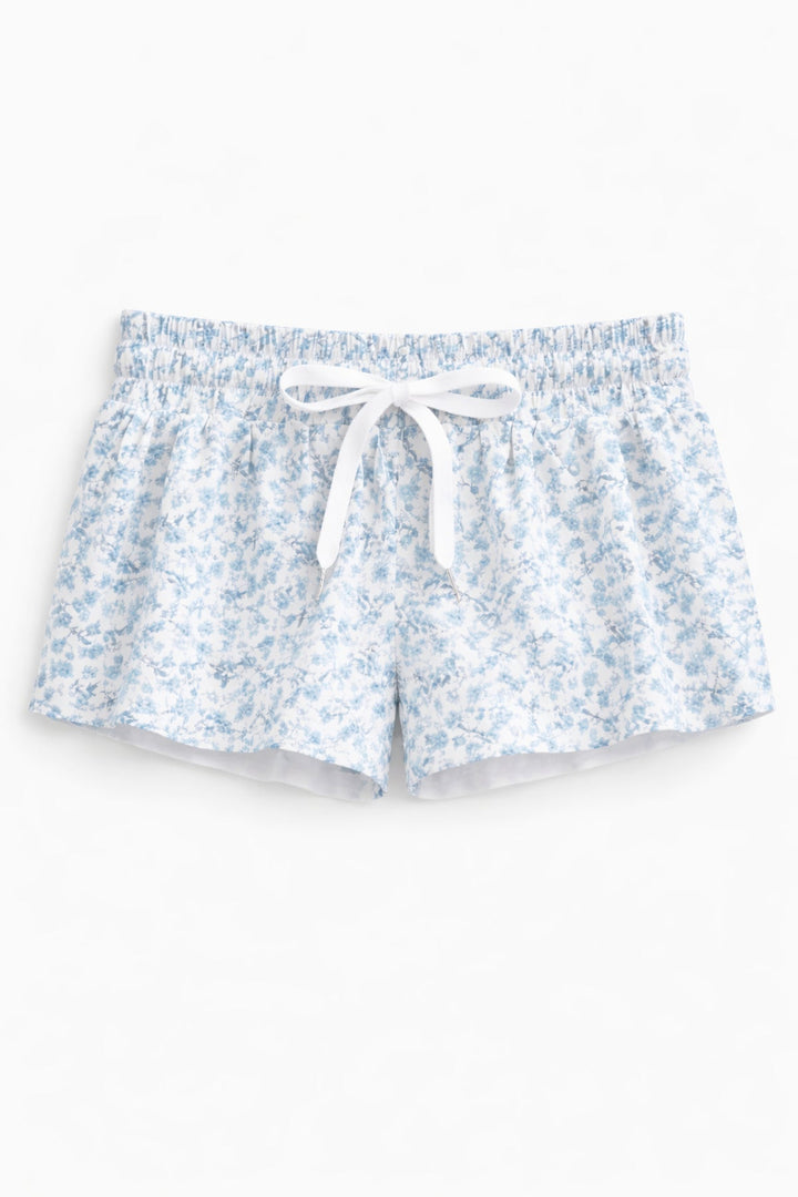KatieJ Farrah Blue Butterfly Short, Blue Mini Toile