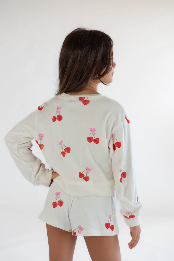 fbz All Over Cherry Fleece Pullover